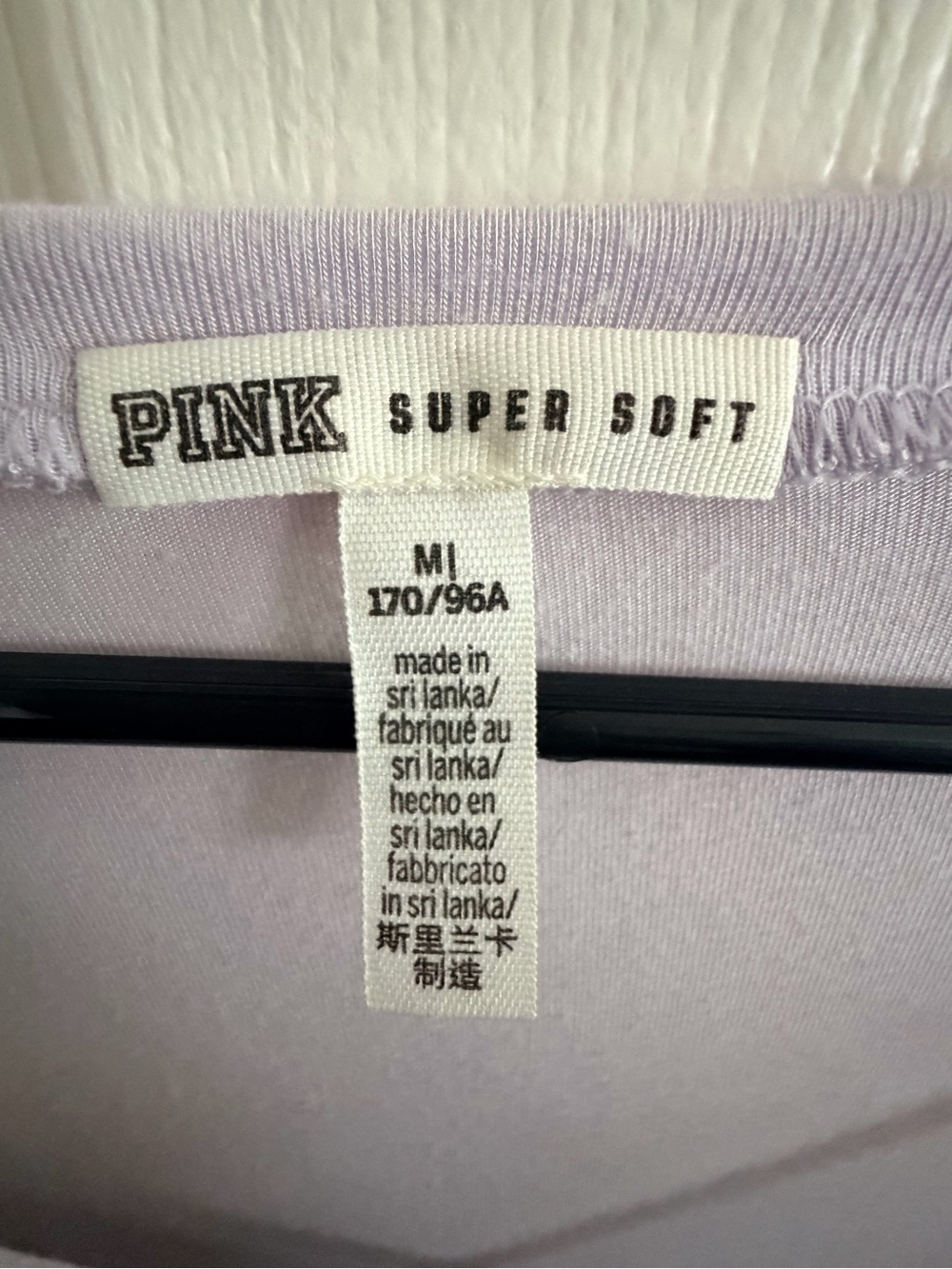 PINK Victoria's Secret Light Lavender Long-Sleeve V-Neck Top